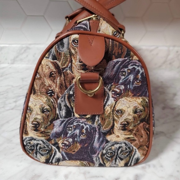 RARE HTF The Bradford Exchange Vintage Dachshund Shoulder Bag Like New - Picture 5 of 10
